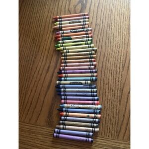 34 Crayola Crayons Rare Retired Discontinued Colors Dandelion Apricot Cerulean